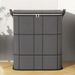 Foldable Wardrobe Storage Bag, Large Capacity Storage Box, Household Double Zipper Organizer Bag With Handles For Clothes And Quilts_maomaolike.com