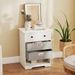 4-Drawer Dresser Modern Chest Storage Organizer With Open Shelves_maomaolike.com