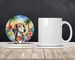 Saluki Luau Large Sandstone Coasters Pack Of 4 Absorbent Round Coasters Decor Gifts For Men Or Women, 4 In, Multicolor_maomaolike.com