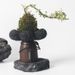 Ceramic Cement Non-Porous Pot Flower Arrangement Micro Landscape Moss Succulent Asparagus Fern Money Tree Green Plant Tea Table_maomaolike.com