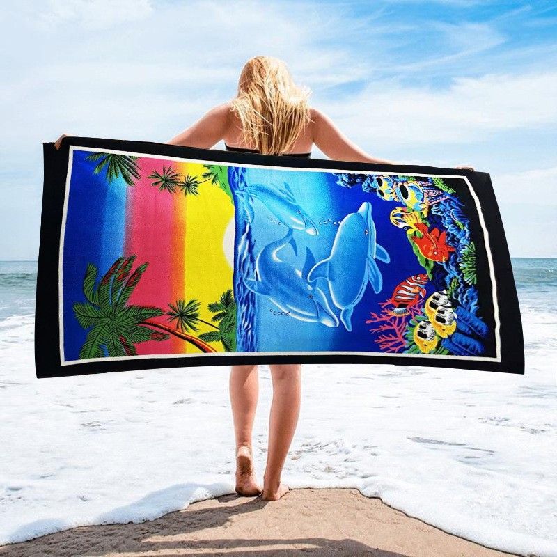 Microfiber Sand Free Beach Towel Thin Quick Dry Super Absorbent Lightweight Towels For Travel Sports Pool Swimming Bath Camping Yoga_maomaolike.com