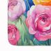 Ranunculus In Watercolor Memory Foam Kitchen Mat Machine Washable Anti-Fatigue Mat Cushion Comfort Bath Mat Or Kitchen Rug_maomaolike.com