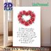 French Bible Verse Rose Wreath Painting Poster, Soft Watercolor Red Rose Wreath With Elegant Script Verse Poster, Inspirational Religious Decor Ideal_maomaolike.com