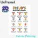Freud's Defense Mechanisms Painting Poster, Vibrant Illustrated Educational Poster, Clear Psychological Reference, Ideal For Therapy Rooms, Study_maomaolike.com