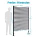Metal Privacy Fence Panels For Outside, Slatted Privacy Screens With Stand_maomaolike.com