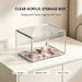 Transparent Acrylic Storage Display Box 1100g, Stackable Dust‑Proof Organizer For Books, Collectibles, Cosmetics, Home Office Organization_maomaolike.com