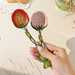Two Ceramic Strawberry Spoons, Hand-painted Underglaze Color Mixed Soup Spoons, Household Soup Spoons, Dessert Spoons_maomaolike.com