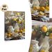 Lemon & Floral Still Life Painting Poster, Vibrant Realistic Teaware & Fresh Lemon Scene Poster, Warm Inviting Decor Ideal For Kitchen, Dining Room_maomaolike.com