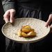 Original Soil Unglazed Ceramic Round Dinner Flat Western Steak Specialty Restaurant Dish Home High-end Plate_maomaolike.com