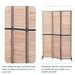 3 Panel Room Dividers And Folding Privacy Screen Natural Wooden Room Partitions 6ft Wall Divider For Room Separation (Natural)_maomaolike.com