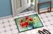 Ohio Scarlet Carnations In Watercolor Doormat Front Door Mat Indoor Outdoor Rugs For Entryway, Non Slip Washable Low Pile, 24H X 36W_maomaolike.com