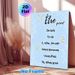French Être Verb Conjugation Painting Poster, Soft Pastel Style Poster, Gentle Blue Design With Foliage & Sun Accents, Supports French Language_maomaolike.com