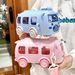 LUSQI 0.5L Cute Toy Car Cup With Straw Indoor And Outdoor Water Bottle Large Capacity Plastic Mug For Summer Drinkware_maomaolike.com