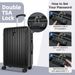 3pcs Luggage Set – Lightweight Hard Shell Suitcase Set With Double Spinner Wheels, Large Capacity, Includes 3pc U-Shaped Travel Pillow Set, Perfect For Business & Family Trips_maomaolike.com