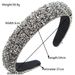 Fashion New Style Full Diamond Headband for Women Colorful Sponge High Skull Top Temperament Headband Simple and Versatile Face Wash Hair Accessory_maomaolike.com