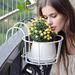 Hanging Flower Pots, Balcony Plant Stands, Outdoor Railing Plant Racks, Space-saving Circular Hanging Plant Holders_maomaolike.com