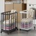 Removable Laundry Basket With Standard Wheels, Yoga Mat And Clothing Storage Basket, Easy-to-move And Durable Steel Tube Storage Basket_maomaolike.com