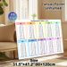 Multiplication Tables 1 To 10 Painting Poster, Color-coded Clear Educational Poster, Practical Math Learning Aid Ideal For Study Room, Home Learning_maomaolike.com