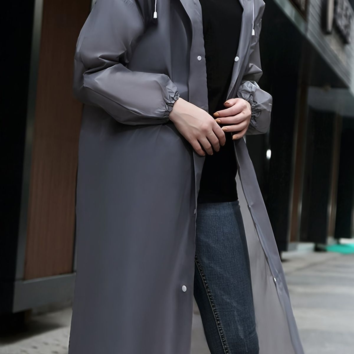 Waterproof and Windproof Adult Rain Jacket - Full Body Coverage for Outdoor Activities - Portable and Durable Raincoat_maomaolike.com