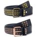 Fashion New Square Bead Rivet Metal Pyramid Men And Women Punk Hardware Jeans Y2K Designer Women's Belt_maomaolike.com