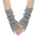 Unisex Medium long wool gloves Warm gloves Anime dress gloves Knit fingerless warm gloves_maomaolike.com