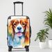 King Charles Spaniel Luggage, 20/24/28 Inch Luggage, Carry-On, Custom Luggage, Luggage Set, Suitcase, Travel, Vacation, Cabin Suitcase, Custom Suitcase, Personalized Luggage_maomaolike.com