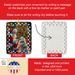 American Eskimo And Santa Claus Porcelain Ornament Christmas Tree Hanging Decorations For Home Christmas Holiday, Rectangle, Gift, Multicolor_maomaolike.com