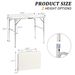 3FT/4FT/6FT Durable Plastic Folding Table W/Handles & Lock - Portable Indoor/Outdoor Picnic Dining Table For Camping, Parties, White_maomaolike.com
