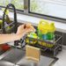 Kitchen Drainage Sponge Household Sink, Cloth Countertop, Steel Wire Ball, Detergent And Storage Rack, Integrated_maomaolike.com