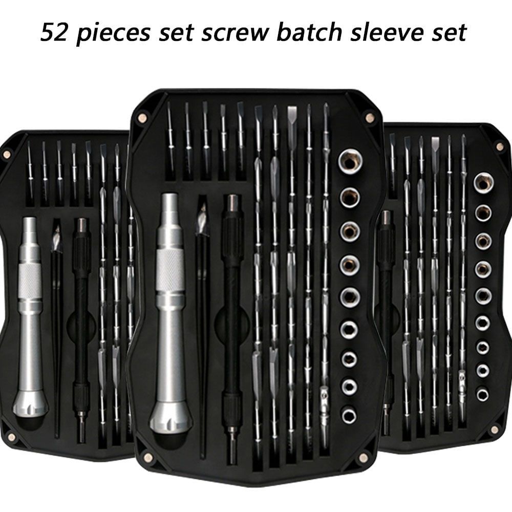 52 Piece Screwdriver Set, Laptop Screwdriver Kit, Professional Computer Screwdriver Repair Kit , For IPhone, Watch, Camera, Glasses, Xbox_maomaolike.com