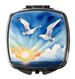 Gulls Soaring High Compact Mirror Decorative Travel Makeup Mirror For Women Girls Gifts Pocket Makeup Mirror Folding Handheld_maomaolike.com