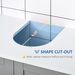 Under Sink Pedestal Storage Bathroom Cabinet, Gray White_maomaolike.com