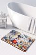 Schnauzer The Chef Memory Foam Kitchen Mat Machine Washable Anti-Fatigue Mat Cushion Comfort Bath Mat Or Kitchen Rug_maomaolike.com