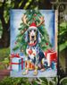 Bluetick Coonhound Christmas Reindeer Garden Flag Mailbox Flag Decorative Yard Flag Banner Outside Patio Artwork Yard Flower Beds, Garden Size, Multicolor_maomaolike.com