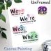 English Homophone Guide Painting Poster, Colorful Typographic Educational Poster, Assists With Distinguishing Confusing Homophones, Suitable For_maomaolike.com