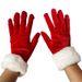 Christmas sock Short canary and white wool gloves Christmas gala ceremonial performance gloves Winter gloves_maomaolike.com