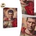 Roman Military Leader Portrait Painting Poster, Realistic Rich-toned Historical Figure Poster, Sophisticated Historical Decor Ideal For Home, Office_maomaolike.com