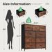 Dresser For Bedroom With 9 Fabric Storage Drawer Wardrobe Tall Chest Organizer Closet Adult Kids Clothes Cabinet Furniture_maomaolike.com