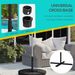 Outdoor Universal Cross Brace Stand For Small Offset Umbrella Or Large Market Umbrella, Black_maomaolike.com