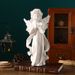European Angel Girl Holder Ornament American Romantic Candlelight Dinner Decoration Living Room Home Candle Stand_maomaolike.com