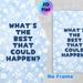 Inspirational Quote Painting Poster, Soft Watercolor Light Blue With Delicate White Florals Poster, Uplifting Positive Message Ideal For Bedroom_maomaolike.com