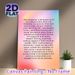 Acceptance Quote Painting Poster, Soft Gradient Inspirational Text Poster, Thought-provoking Acceptance Message Ideal For Home, Office And Recovery_maomaolike.com