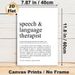 Speech & Language Therapist Definition Painting Poster, Minimalist Typographic Text Poster, Thoughtful Tribute To Speech Therapists, Ideal For Clinic_maomaolike.com