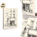 Vintage Building Sketch Painting Poster, Minimalist Hand-drawn Ink Street-side Building Poster, Artistic Sketch Design Adds Refined Charm, Ideal For_maomaolike.com