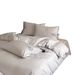 100S High-thread-count All-cotton Four-piece Set, Girlish Bedding With Embroidered Floral Designs, Pure Sheets And Duvet_maomaolike.com