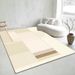 Living Room Rug Large Size Gorgeous Gold Frame Design Bedroom Rug Plush Thickened Machine Washable Thickened Underlay Interior Decorative Rug_maomaolike.com