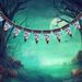 Halloween Paper Flag Bunting With Pumpkin, Ghost, Skull & Witch Designs, 19x28cm Colorful Hanging Party Decorations._maomaolike.com