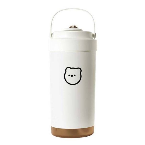 Portable Carry-On Dual Drink Coffee Cup With Straw_maomaolike.com