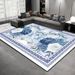 Living Room Rug Large Size Gorgeous Gold Frame Design Bedroom Rug Plush Thickened Machine Washable Thickened Underlay Interior Decorative Rug_maomaolike.com
