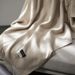 Simple Soft Enjoy French Style Lightweight Wool Cashmere Warm Sofa Nap All-Season Blanket Air Conditioning Blanket_maomaolike.com